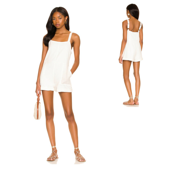 Show Me Your Mumu Catch Me Romper Size XS Shortalls White Playsuit Boho Comfy - Picture 1 of 5